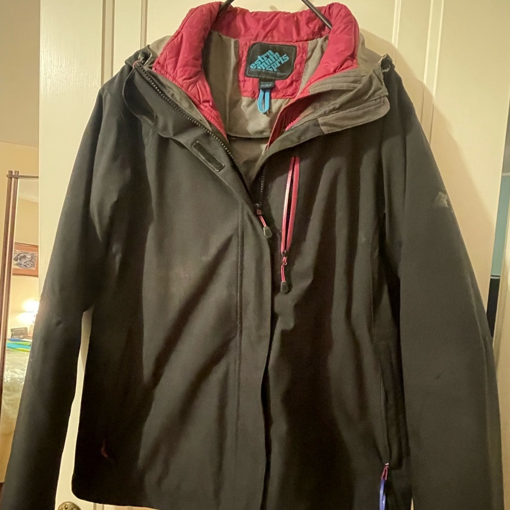Eastern Mountain Sports Black and Pink Jacket